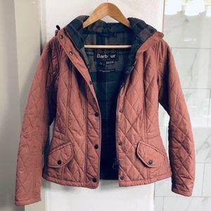 Barbour Millfire Hooded Diamond Quilted Jacket